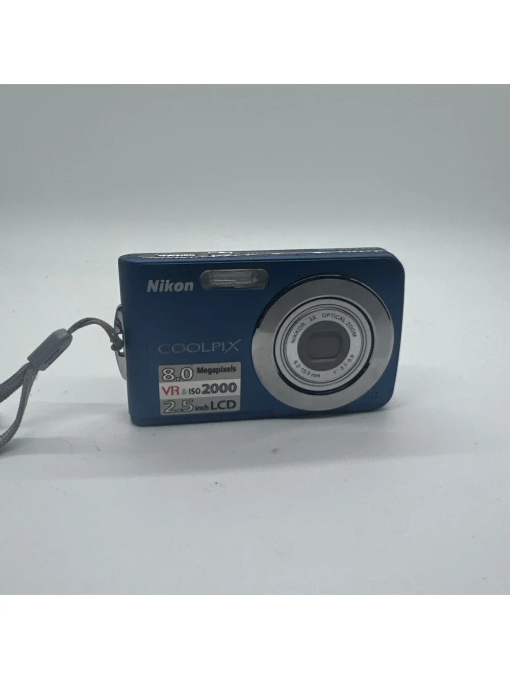 *EXCELLENT* Nikon Coolpix S210 8.0 MP Compact Digital Camera 3x Zoom - Blue